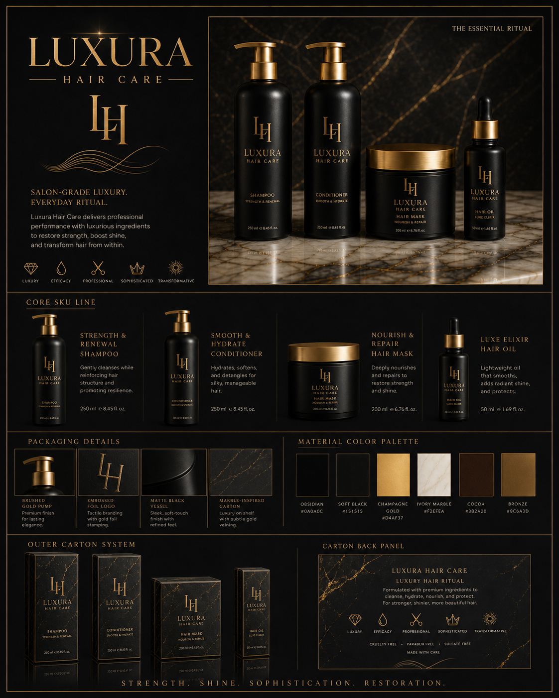 Luxura Hair Care production screenshot