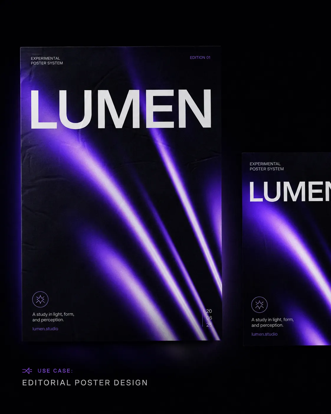 Signature Light Fields used in an editorial poster example