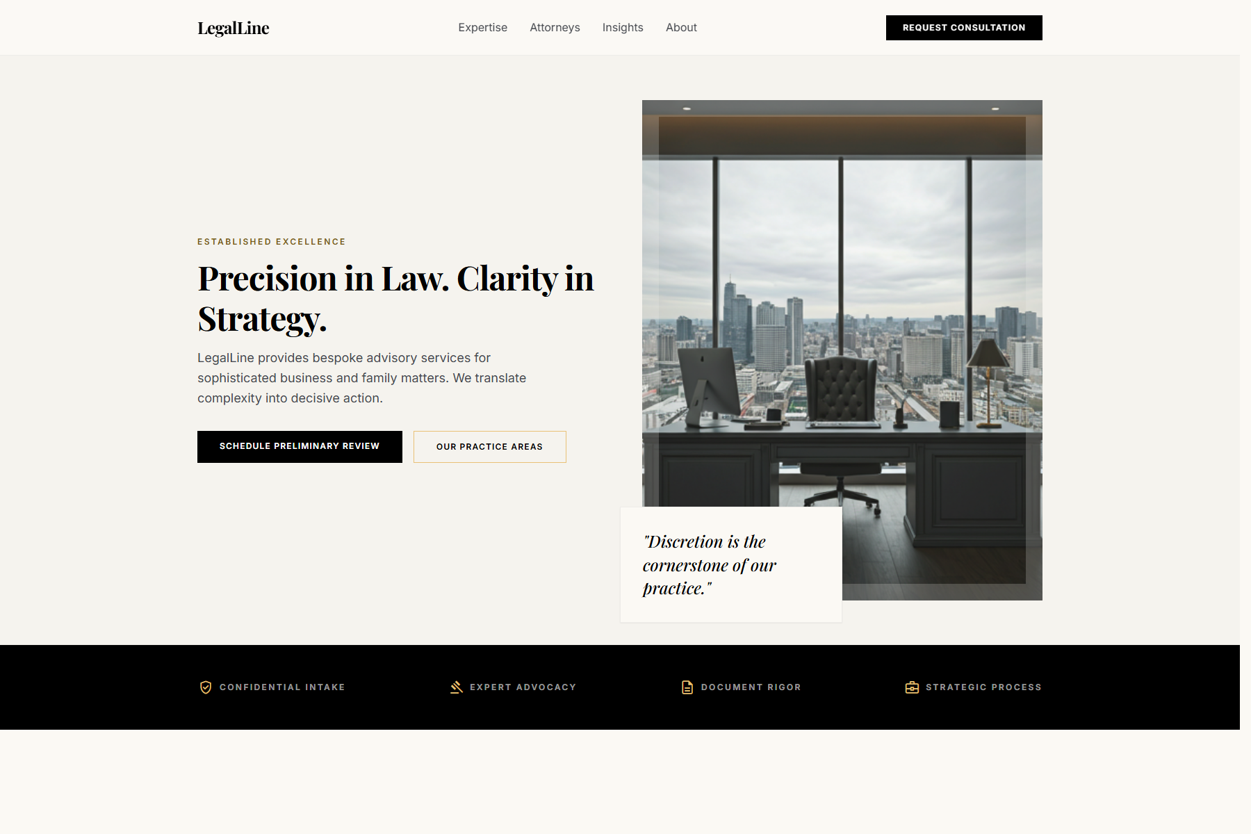 LegalLine website template screenshot
