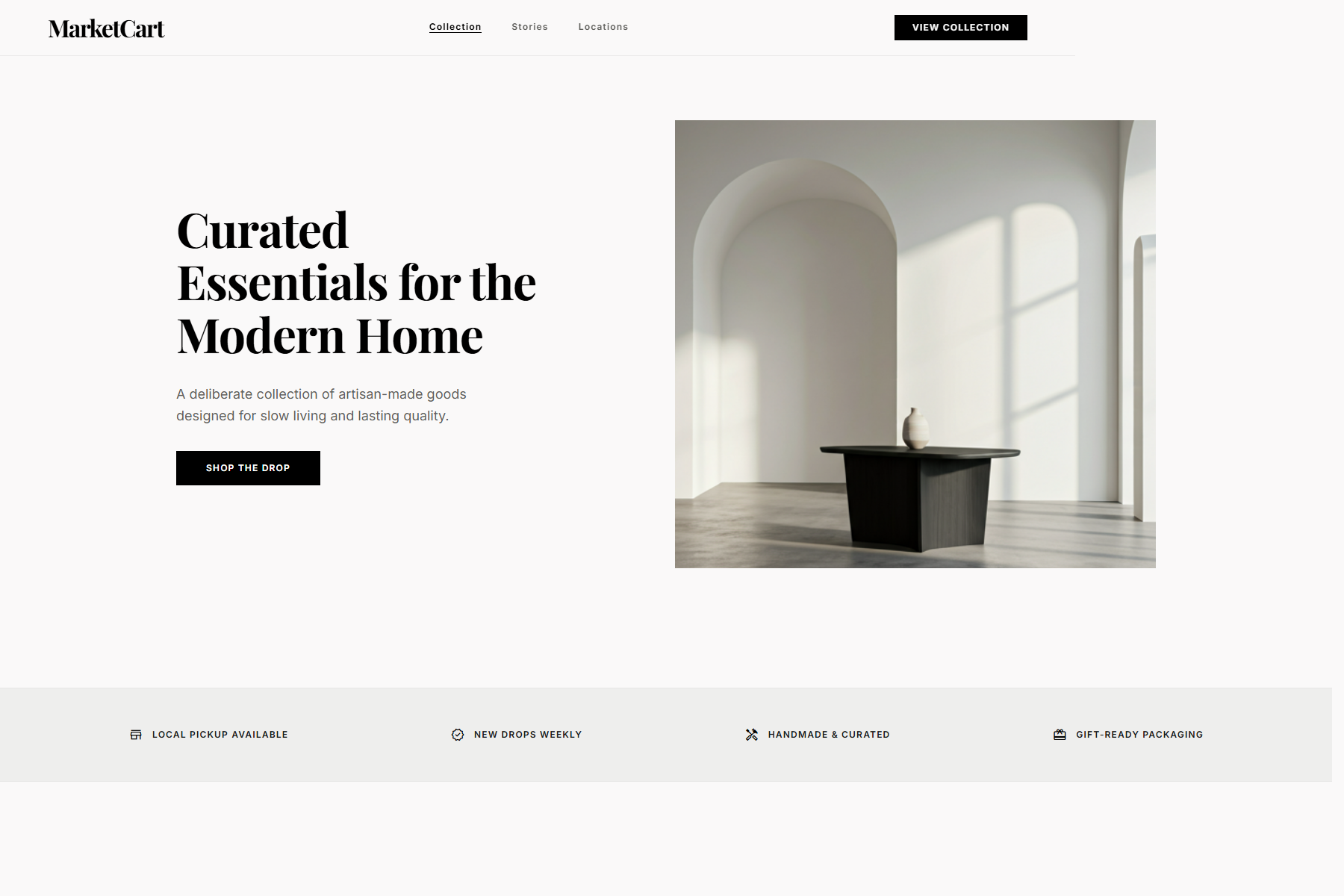 MarketCart website template screenshot