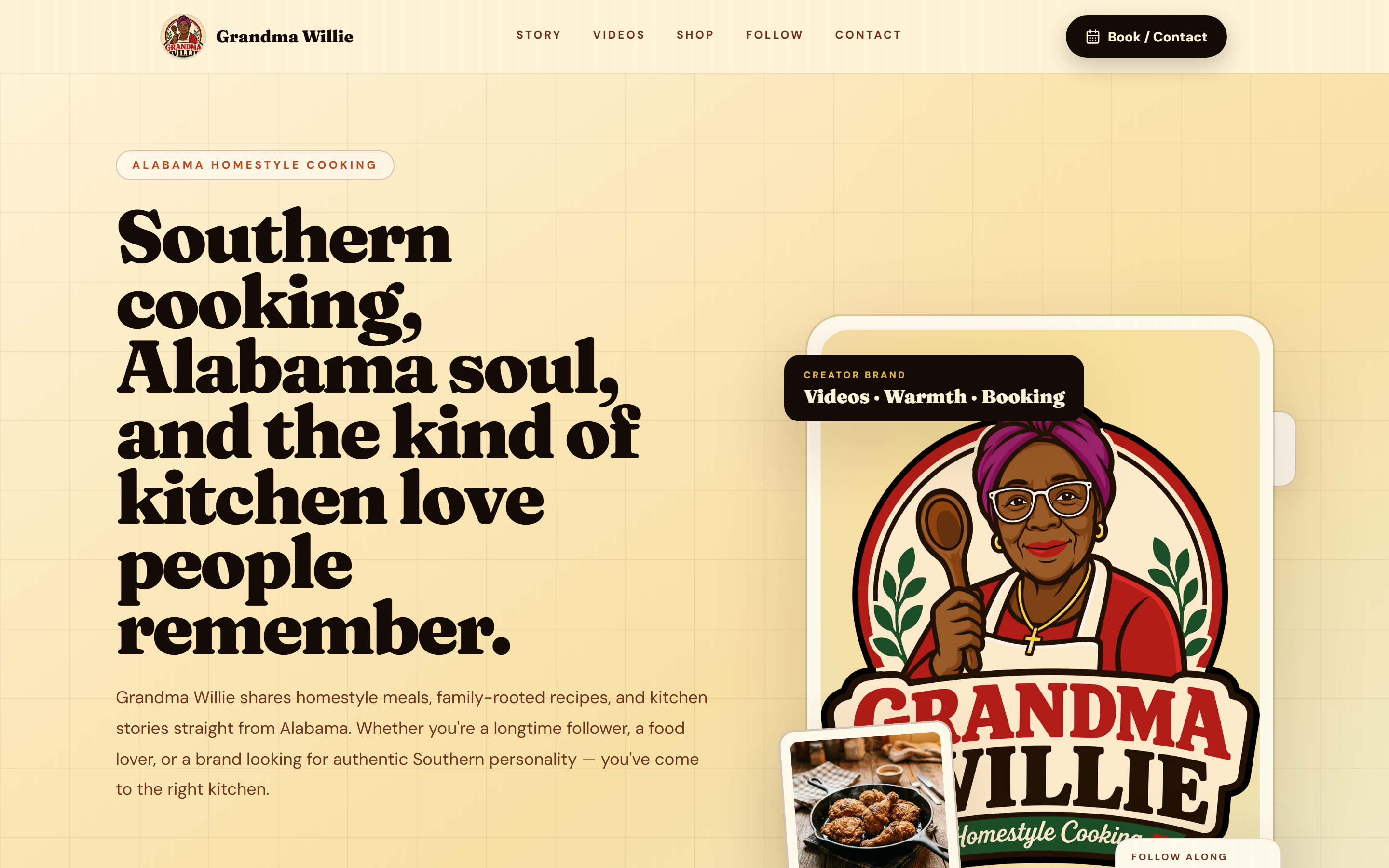 Grandma Willie production screenshot